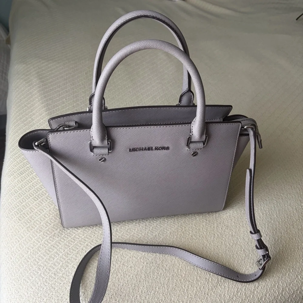 Michael Kors Lavender Leather Satchel